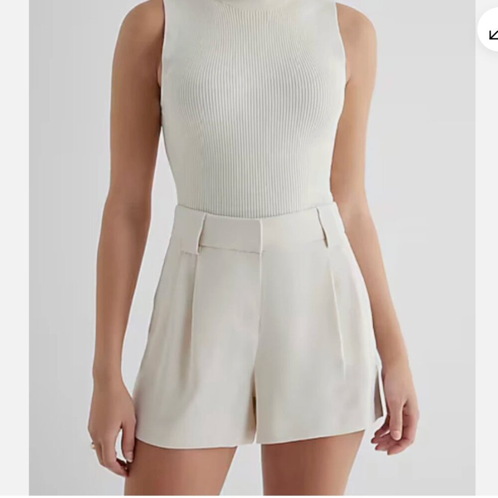 NWT Express Stylist White Women's High Waisted Shorts